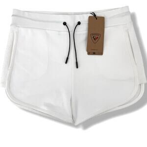 Rossignol Rossi Cotton Comfort Shorts Women's Size Large White Drawstring